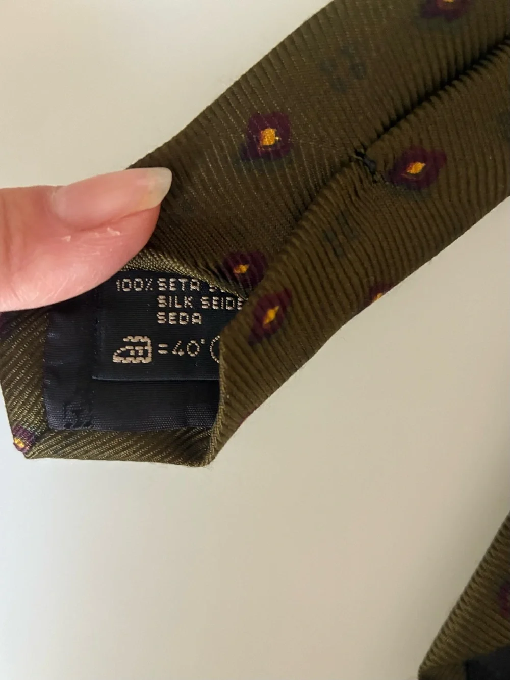 Ermenegildo Zegna Silk Tie Made in Italy